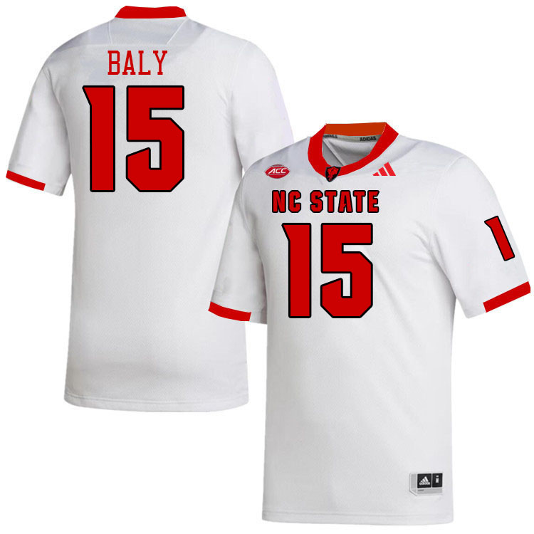 NC State Wolfpack #15 Jivan Baly College Football Jerseys Stitched-White NC State Wolfpack #15 Jivan Baly College Football Jerseys Stitched-White